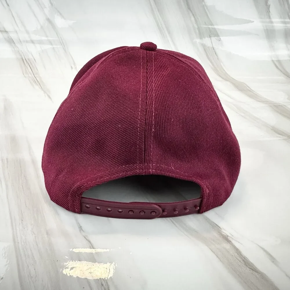 The Children's Place #Epic Snapback Ball Cap Burgundy Brown Suede Bill L/XL 8+